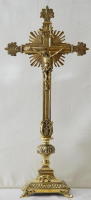 Brass Altar Crucifix